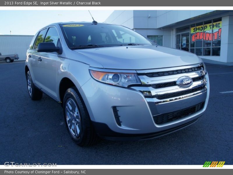 Ingot Silver Metallic / Charcoal Black 2013 Ford Edge SE