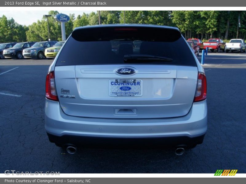 Ingot Silver Metallic / Charcoal Black 2013 Ford Edge SE