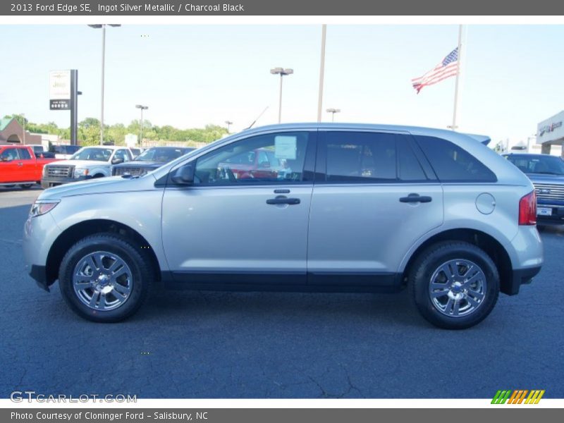 Ingot Silver Metallic / Charcoal Black 2013 Ford Edge SE