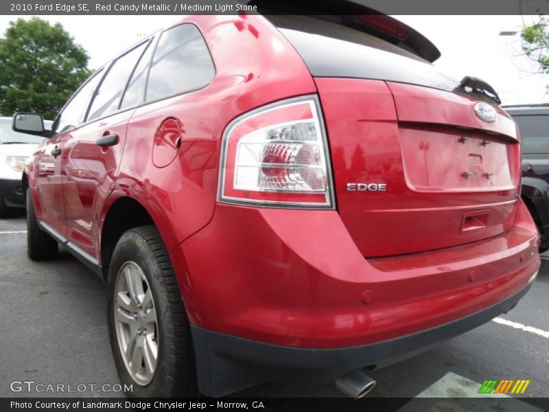 Red Candy Metallic / Medium Light Stone 2010 Ford Edge SE