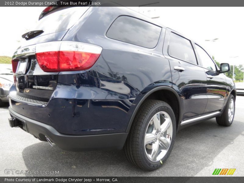 True Blue Pearl / Black 2012 Dodge Durango Citadel