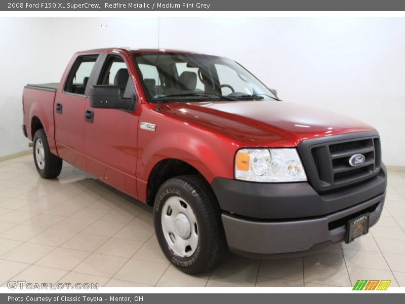 Redfire Metallic / Medium Flint Grey 2008 Ford F150 XL SuperCrew
