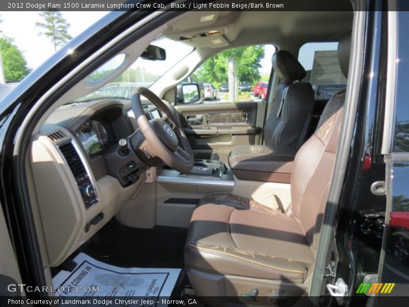  2012 Ram 1500 Laramie Longhorn Crew Cab Light Pebble Beige/Bark Brown Interior