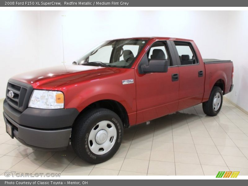 Redfire Metallic / Medium Flint Grey 2008 Ford F150 XL SuperCrew