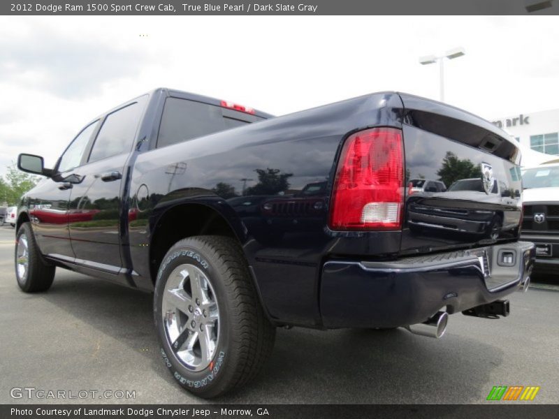True Blue Pearl / Dark Slate Gray 2012 Dodge Ram 1500 Sport Crew Cab