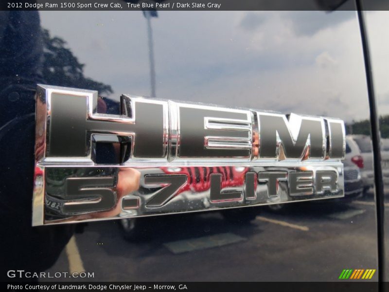 True Blue Pearl / Dark Slate Gray 2012 Dodge Ram 1500 Sport Crew Cab