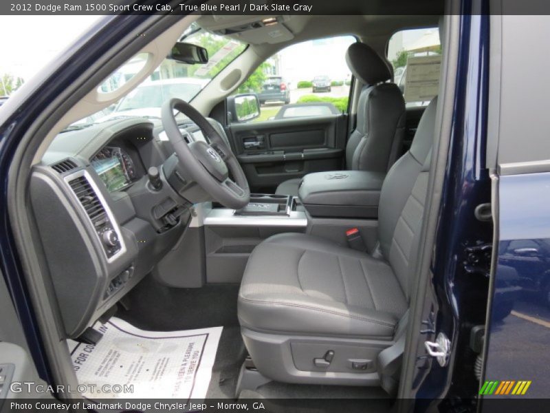 True Blue Pearl / Dark Slate Gray 2012 Dodge Ram 1500 Sport Crew Cab