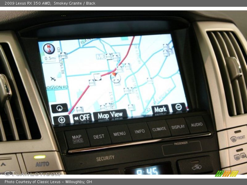Smokey Granite / Black 2009 Lexus RX 350 AWD
