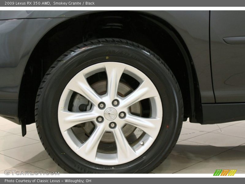 Smokey Granite / Black 2009 Lexus RX 350 AWD