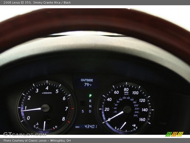 Smoky Granite Mica / Black 2008 Lexus ES 350