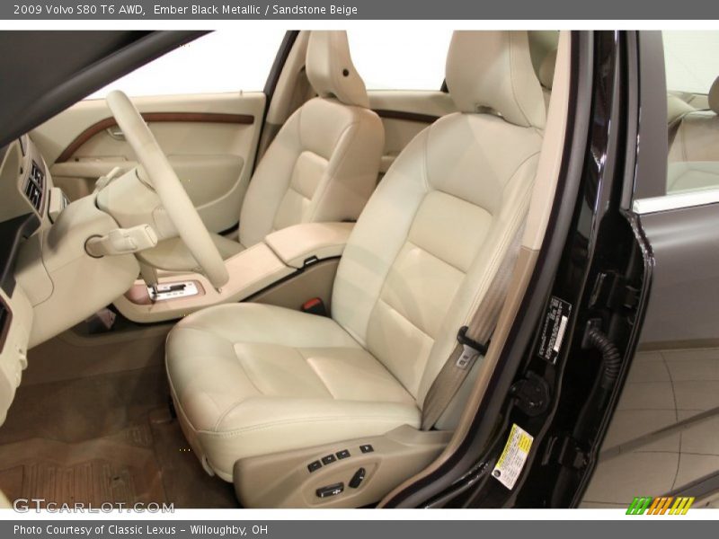  2009 S80 T6 AWD Sandstone Beige Interior