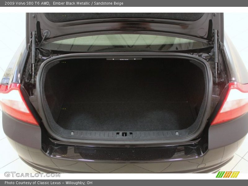 Ember Black Metallic / Sandstone Beige 2009 Volvo S80 T6 AWD