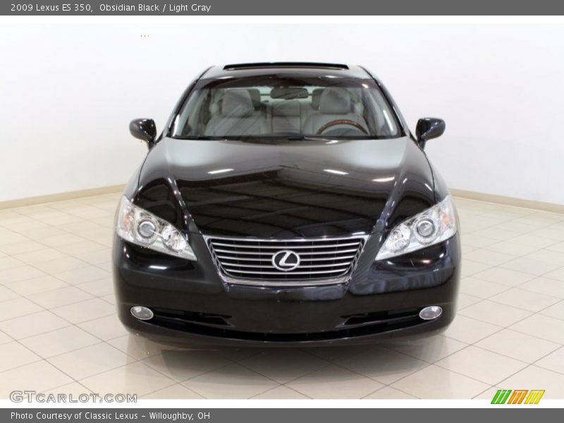 Obsidian Black / Light Gray 2009 Lexus ES 350