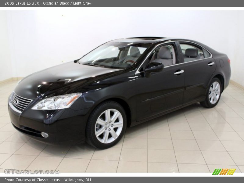 Obsidian Black / Light Gray 2009 Lexus ES 350