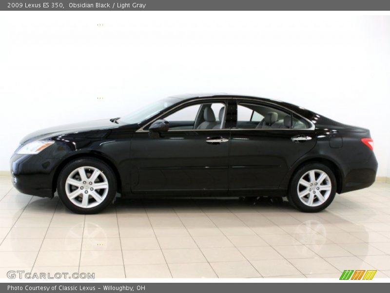 Obsidian Black / Light Gray 2009 Lexus ES 350