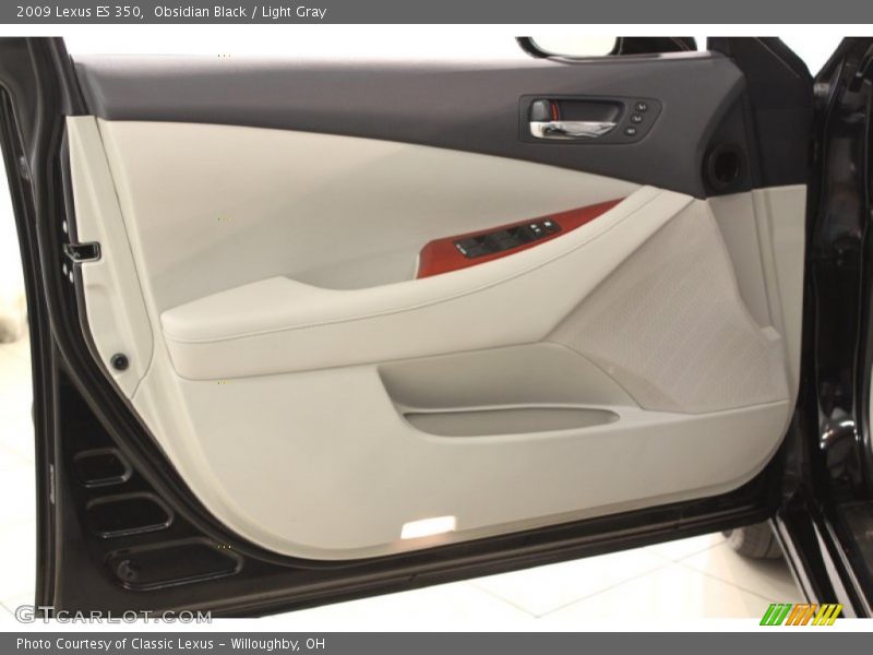 Obsidian Black / Light Gray 2009 Lexus ES 350