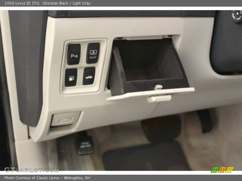 Obsidian Black / Light Gray 2009 Lexus ES 350