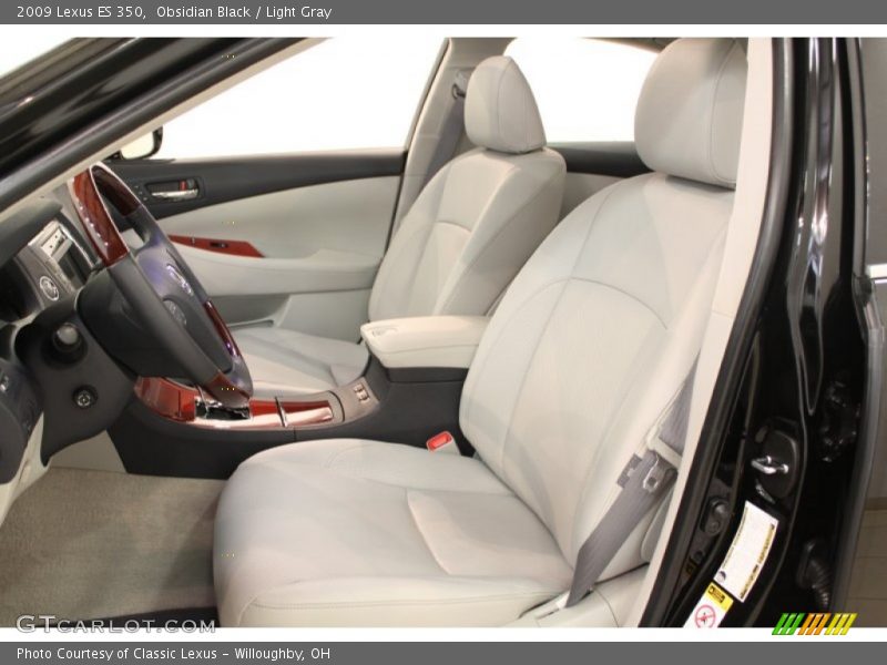 Obsidian Black / Light Gray 2009 Lexus ES 350