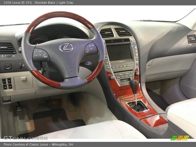 Obsidian Black / Light Gray 2009 Lexus ES 350
