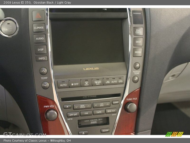Obsidian Black / Light Gray 2009 Lexus ES 350