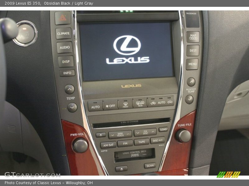 Obsidian Black / Light Gray 2009 Lexus ES 350