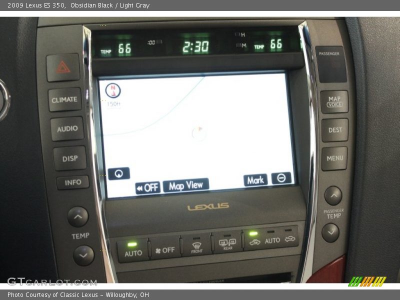 Obsidian Black / Light Gray 2009 Lexus ES 350