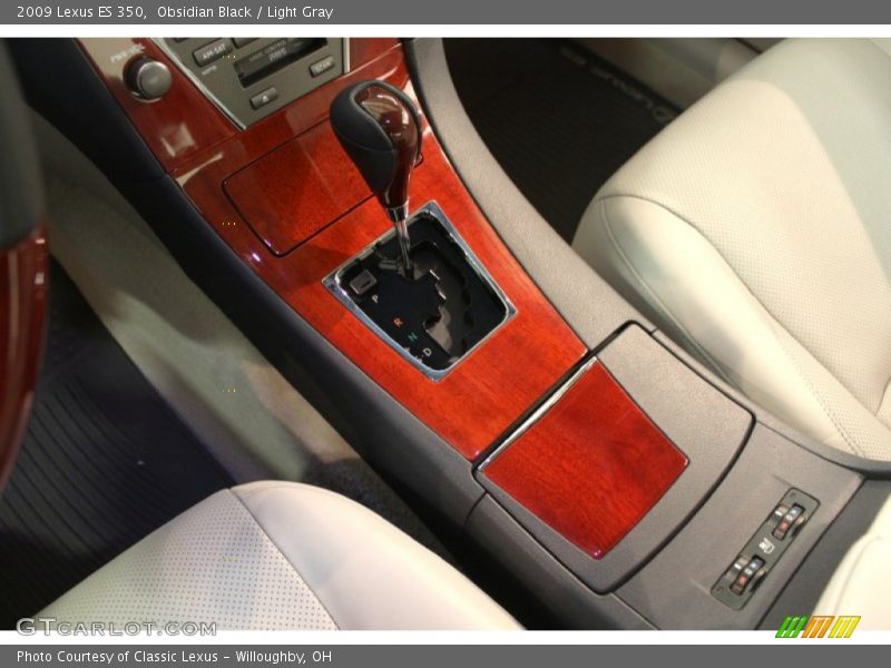 Obsidian Black / Light Gray 2009 Lexus ES 350