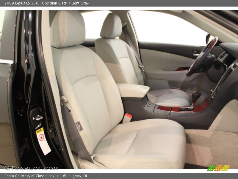 Obsidian Black / Light Gray 2009 Lexus ES 350