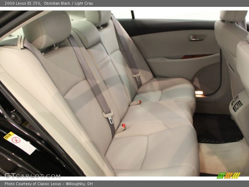 Obsidian Black / Light Gray 2009 Lexus ES 350
