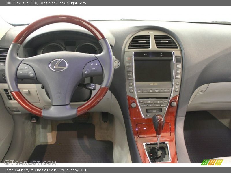 Obsidian Black / Light Gray 2009 Lexus ES 350