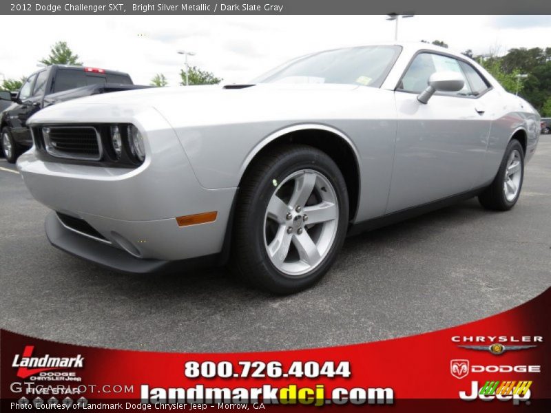 Bright Silver Metallic / Dark Slate Gray 2012 Dodge Challenger SXT