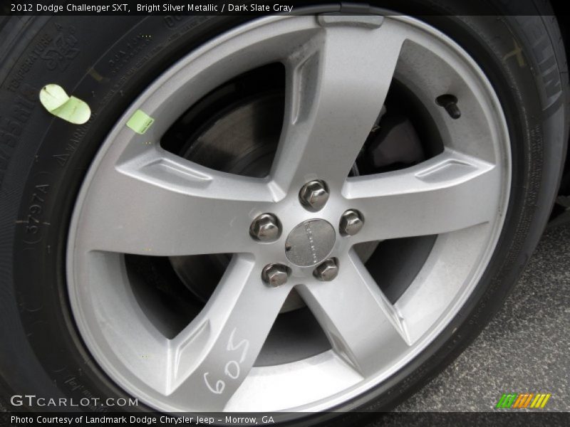 Bright Silver Metallic / Dark Slate Gray 2012 Dodge Challenger SXT