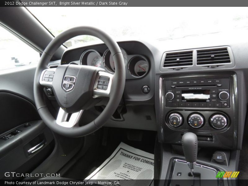 Bright Silver Metallic / Dark Slate Gray 2012 Dodge Challenger SXT