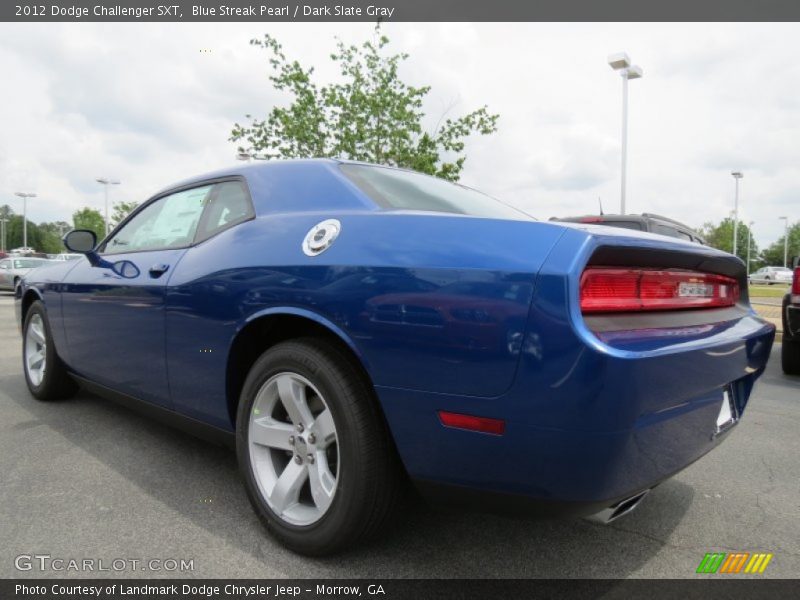 Blue Streak Pearl / Dark Slate Gray 2012 Dodge Challenger SXT