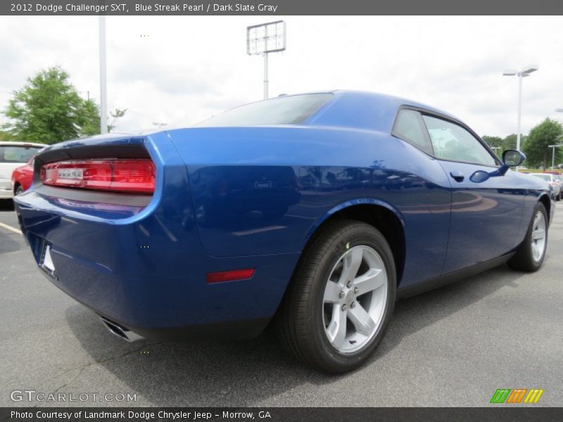 Blue Streak Pearl / Dark Slate Gray 2012 Dodge Challenger SXT