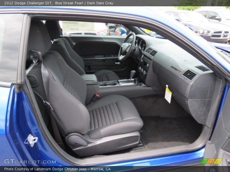 Blue Streak Pearl / Dark Slate Gray 2012 Dodge Challenger SXT
