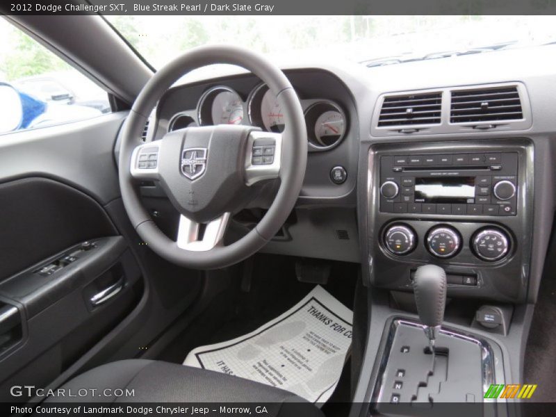 Blue Streak Pearl / Dark Slate Gray 2012 Dodge Challenger SXT