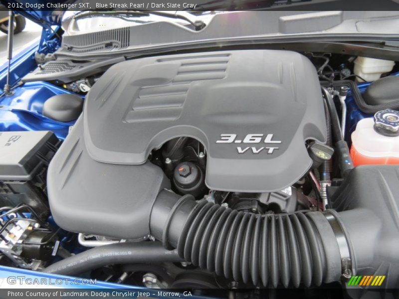 Blue Streak Pearl / Dark Slate Gray 2012 Dodge Challenger SXT