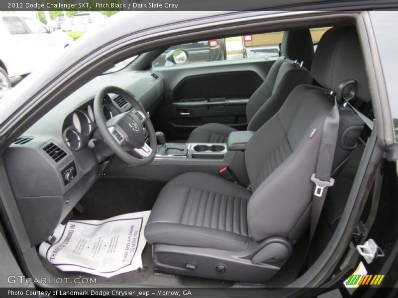 Pitch Black / Dark Slate Gray 2012 Dodge Challenger SXT