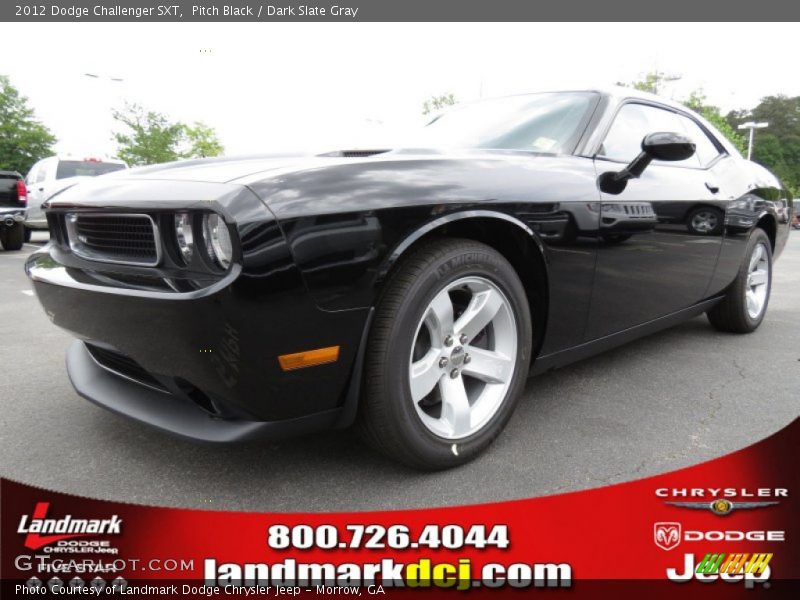 Pitch Black / Dark Slate Gray 2012 Dodge Challenger SXT