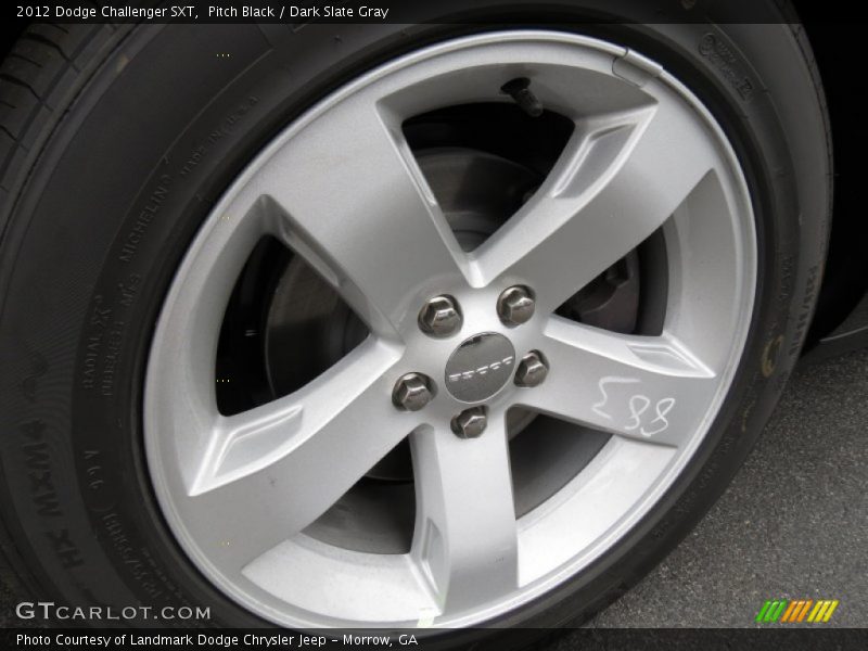 Pitch Black / Dark Slate Gray 2012 Dodge Challenger SXT