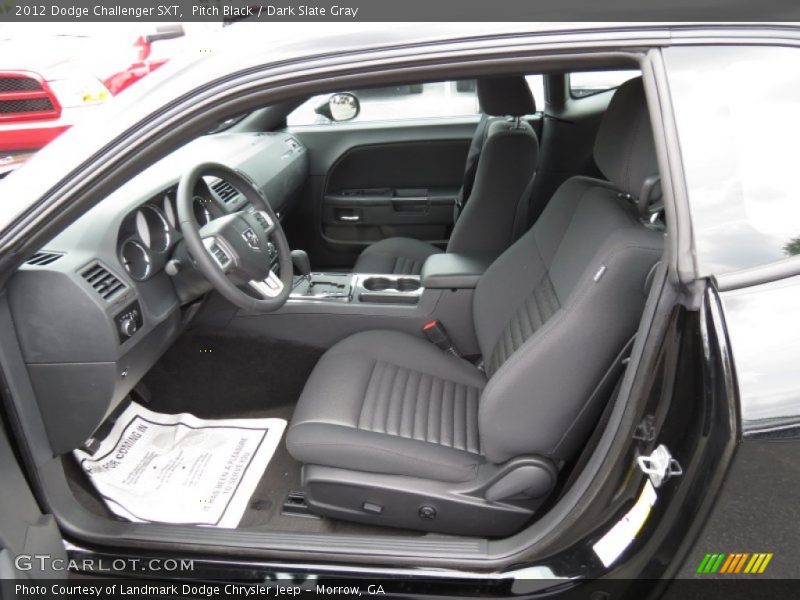 Pitch Black / Dark Slate Gray 2012 Dodge Challenger SXT