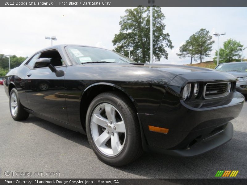 Pitch Black / Dark Slate Gray 2012 Dodge Challenger SXT