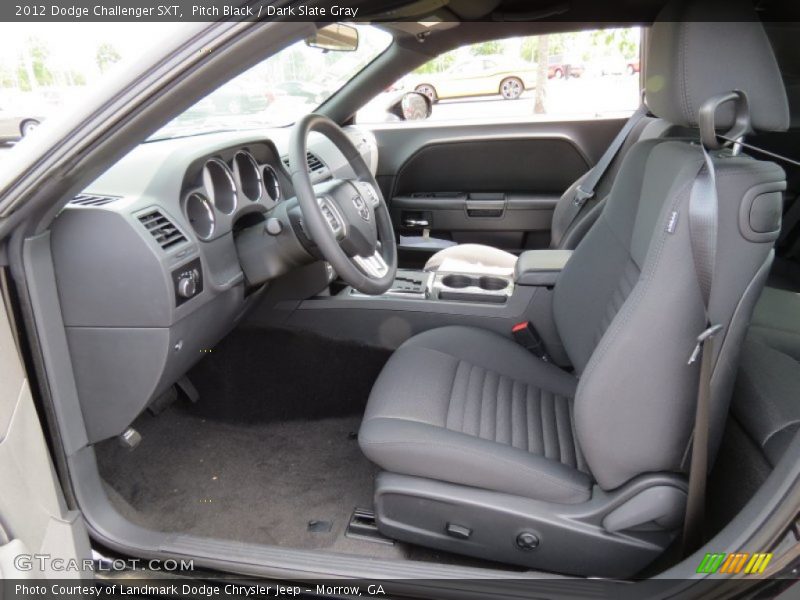 Pitch Black / Dark Slate Gray 2012 Dodge Challenger SXT