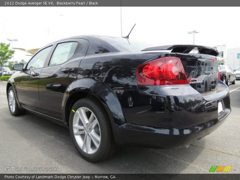 Blackberry Pearl / Black 2012 Dodge Avenger SE V6