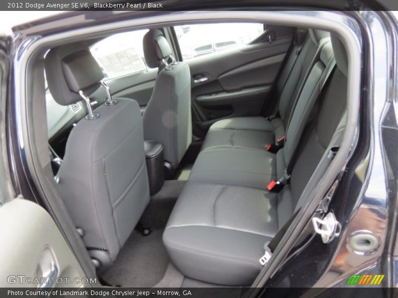 Rear Seat of 2012 Avenger SE V6