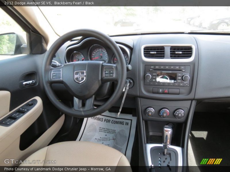 Dashboard of 2012 Avenger SE V6