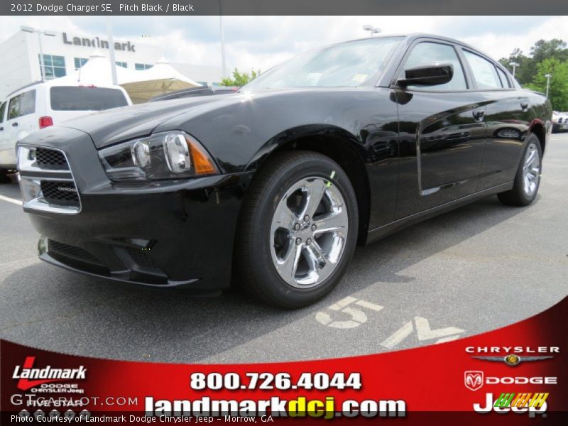 Pitch Black / Black 2012 Dodge Charger SE