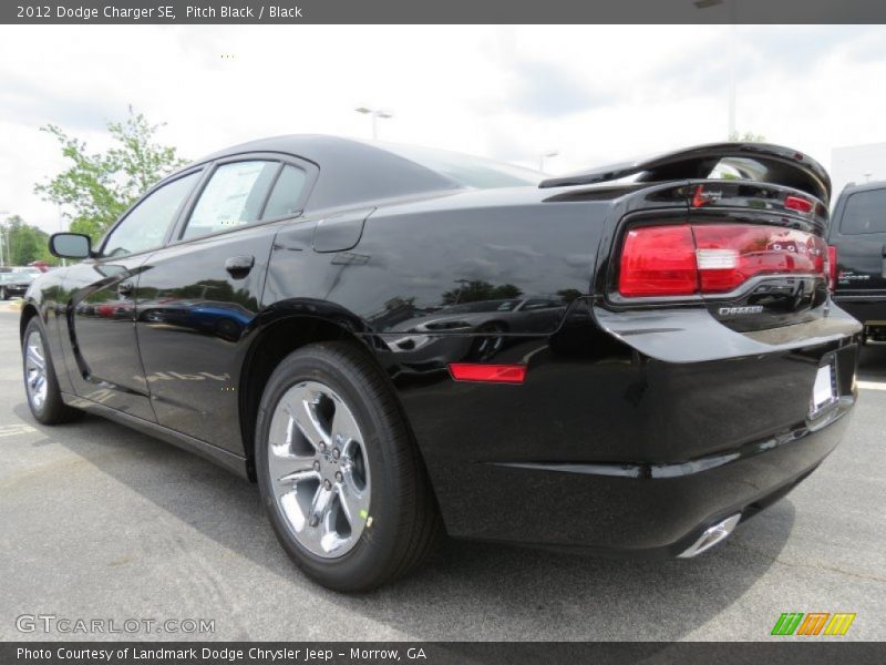 Pitch Black / Black 2012 Dodge Charger SE