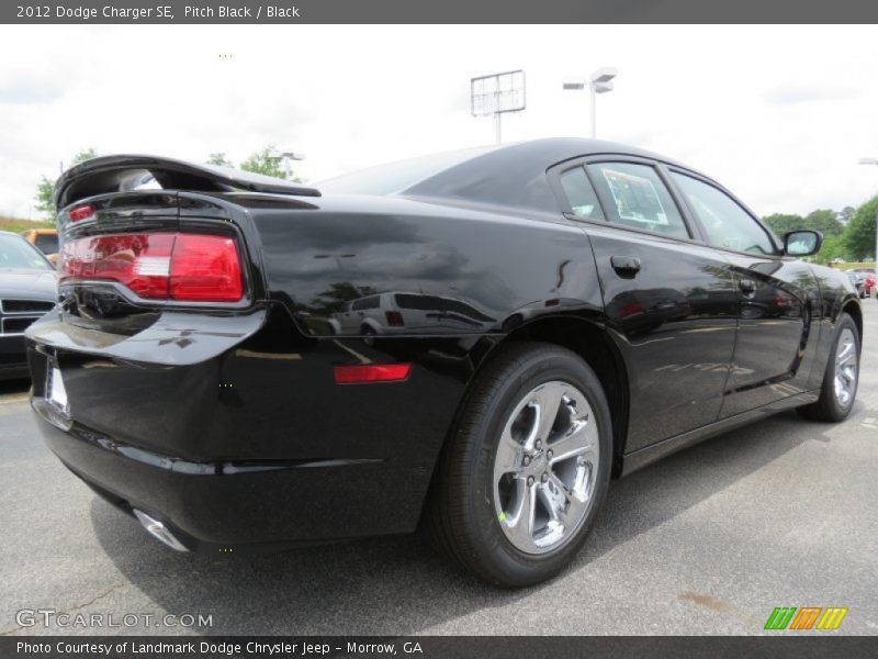 Pitch Black / Black 2012 Dodge Charger SE